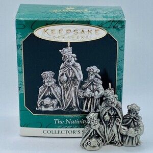 Hallmark Keepsake Oranament  Series 2 Dated 1999 Pewter Three Wise Men